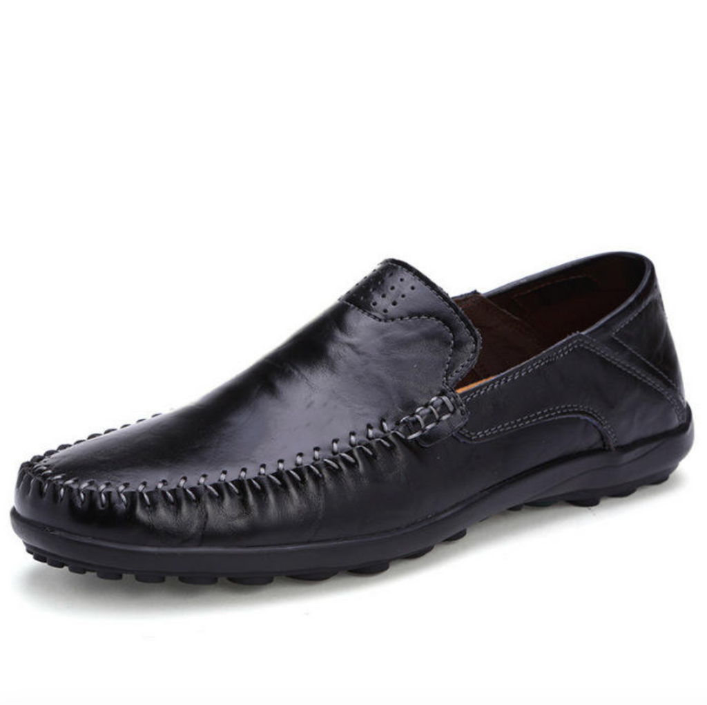 Men’s Designer-Inspired Leather Slip-On Shoes