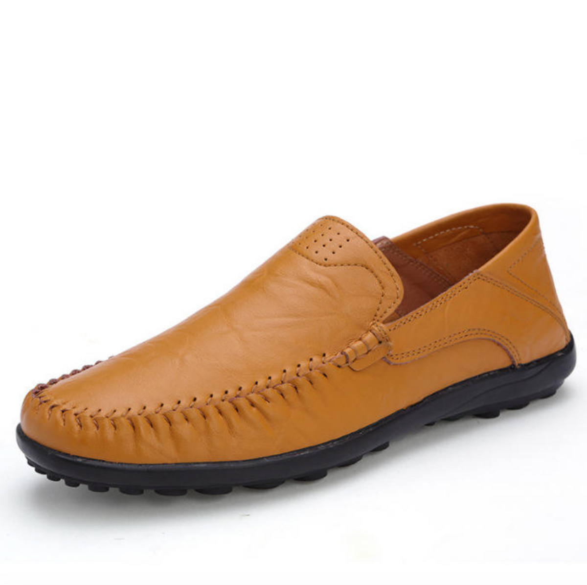 Men’s Designer-Inspired Leather Slip-On Shoes