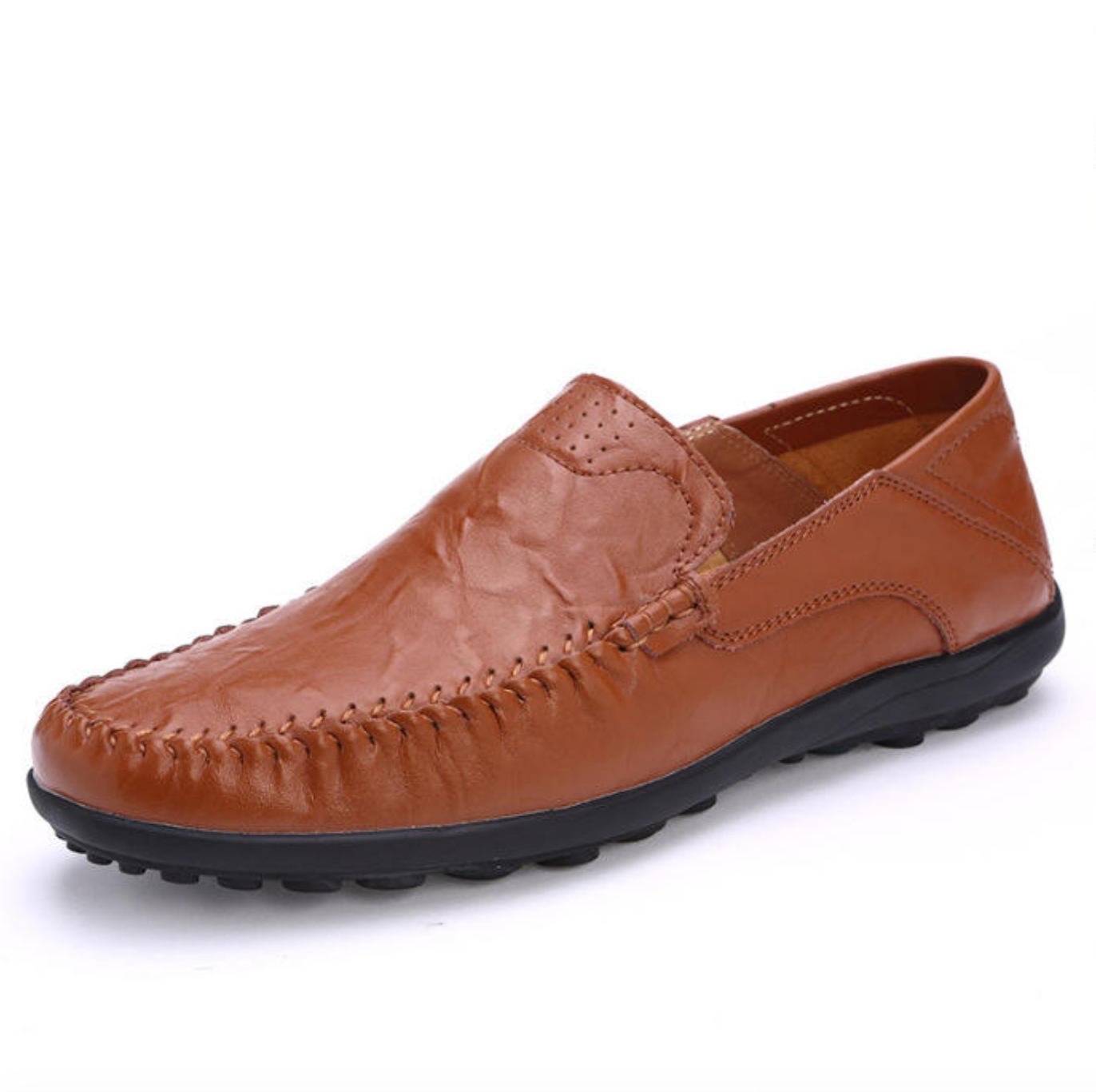 Men’s Designer-Inspired Leather Slip-On Shoes