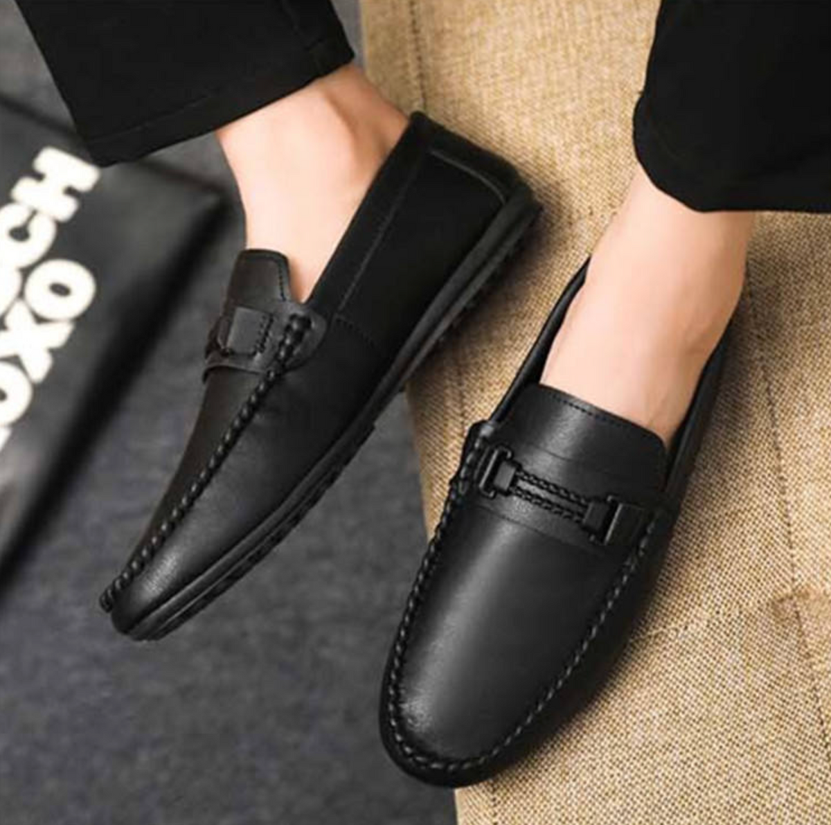 Men’s Lightweight PU Slip-On Shoes
