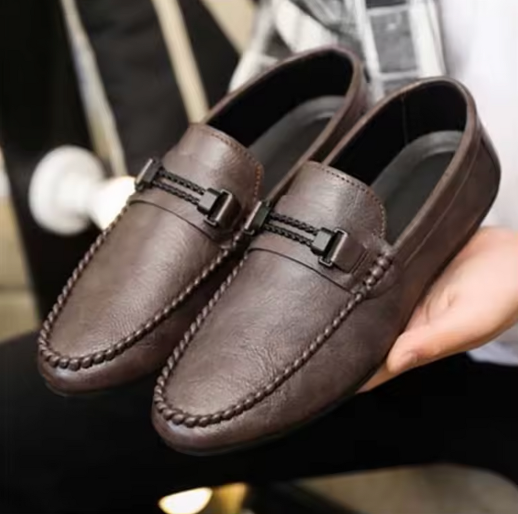 Men’s Lightweight PU Slip-On Shoes