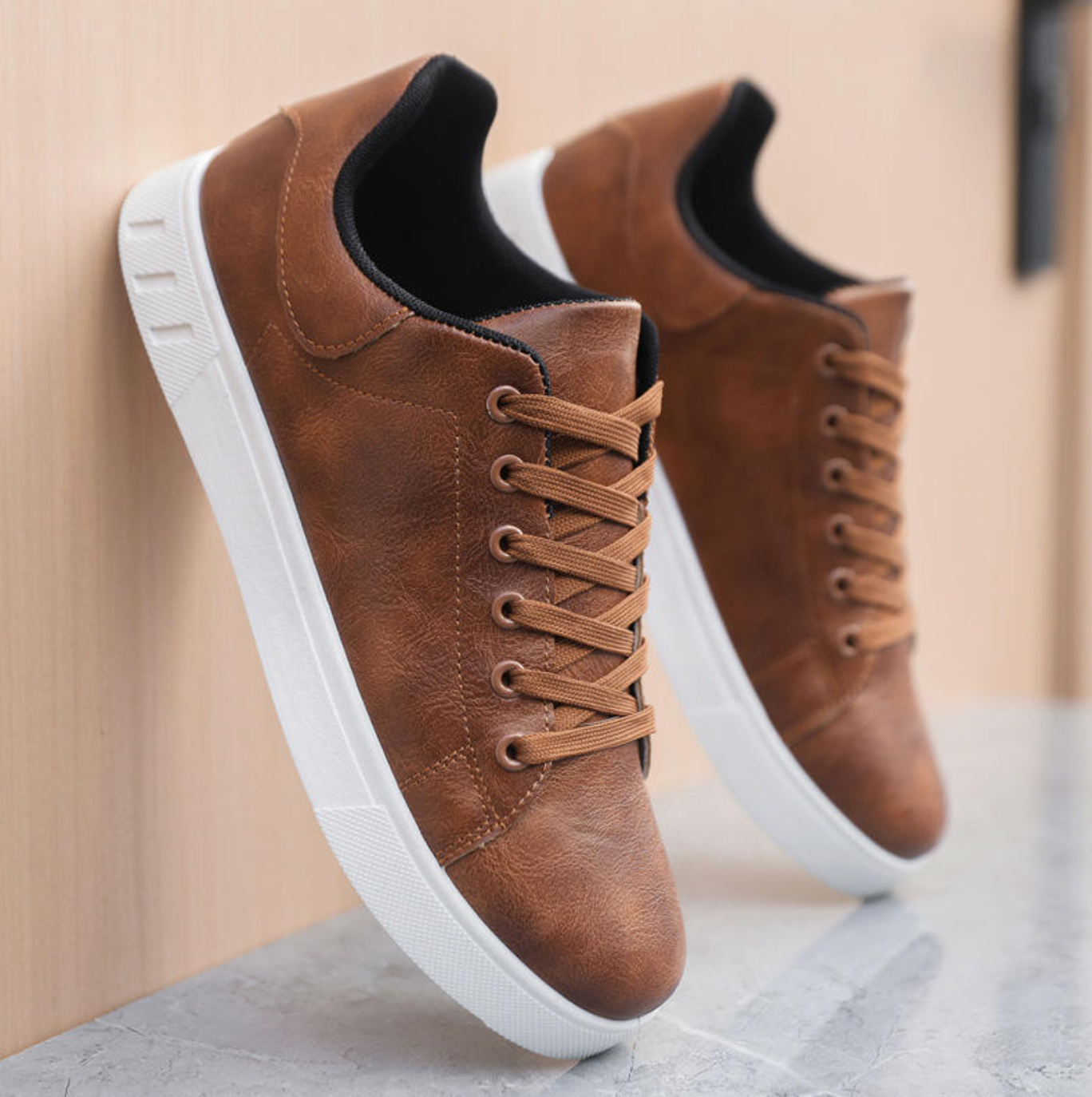 Men’s Plus-Size Leather Casual Shoes